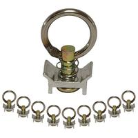 Endbeschlag mit Ring f�r Airlineschienen, 10er Set