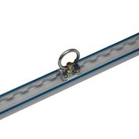 Airlineschiene, Vierkantprofil, blauer Gummischutz, L�nge 1,5 m