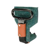M�beltragehaken mit Filzschoner und Lederbesatz, �senbreite 85 mm, schwarz