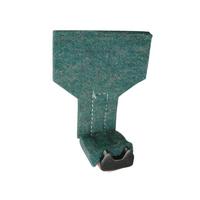 M�beltragehaken mit Filzschoner und Lederbesatz, �senbreite 85 mm, schwarz
