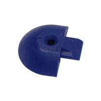 Endst�ck f�r Airlineschienen Halbrundprofil, Farbe blau