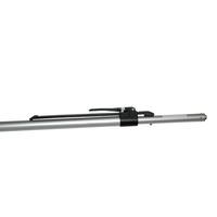 Klemmbalken, Aluminium, 38 mm, verstb. 1,68 - 2,05 m, Zapfen f. Airlineschiene