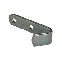 Flachhaken zum Anschrauben oder Nieten, 55 x 13 mm, Stahl verzinkt