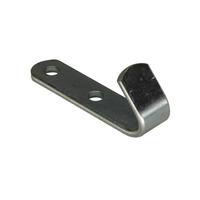 Flachhaken zum Anschrauben oder Nieten, 55 x 13 mm, Stahl verzinkt