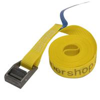 Umreifungsgurt, 25 mm, 4 m, 400 daN, Klemmschloss, Werbegurt www.kuriershop.de