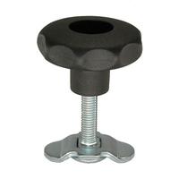 Schraubfitting mit Sterngriff f�r Airlineschienen, 0-29 mm, M8