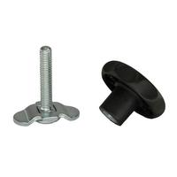 Schraubfitting mit Sterngriff f�r Airlineschienen, 0-29 mm, M8