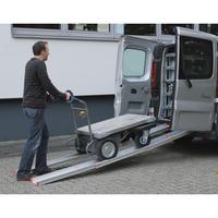 EXPRESSO Teleskopierbarer Verladesteg 110 - 200 x 21,8 cm, Tragkraft 300 kg
