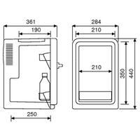 WAECO MyFridge MF-15, Thermoelektrischer Mini-K�hlschrank 