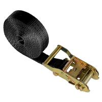 Lashing Strap, 35 mm, 6 m, 2000 daN, with Ratchet, black, 10-Pack