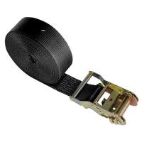 Lashing Strap, 50 mm, 6 m, 2000 daN, with Ratchet, black, 10-Pack
