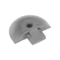 Endst�ck f�r Airlineschienen Halbrundprofil, Farbe grau