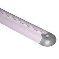 Endst�ck f�r Airlineschienen Halbrundprofil, Farbe grau