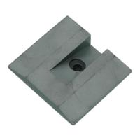 Endst�ck f�r Airlineschiene Einlassprofil / Eckprofil, grau