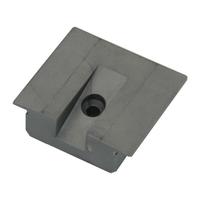 Endst�ck f�r Airlineschiene Einlassprofil / Eckprofil, grau