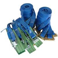 Spanngurt / Zurrgurt, LC 450 daN, 5 m, 35 mm, 2-teilig, Klemmschl. Kombi-Zurrschiene, Schutz, 10 Stk