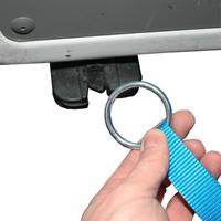 Heckklappengurt, 2 m, Klemmschlo�, Ring und Haken