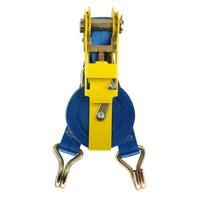 easy+go� Ratschenzurrgurt mit Gurtmagazin, LC 400/800 daN, 5 m, 25 mm, Doppelspitzhaken - 8 St�ck