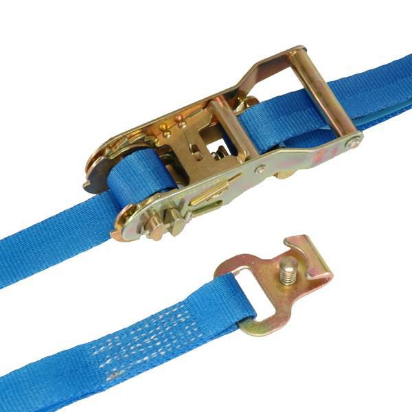 Spanngurt / Zurrgurt, LC 500/1000 daN, 6 m, 25 mm, 2-teilig, Flachhaken m. Sicherungsstift - 10 Stk.
