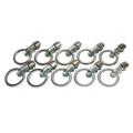 Doppel-Endbeschlag mit Ring f�r Airlinesystem, 10er Set