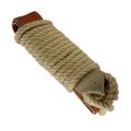 M�beltragegurt, Strickgurt aus Hanf, lederverst�rkt, mit 4 m Hanfseil