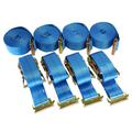 Spanngurt / Zurrgurt, LC 750/1500 daN, 5 m, 50 mm, 2-teilig, Beschlag f. Kombi-Zurrschiene - 4er Set
