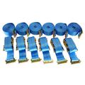 Spanngurt / Zurrgurt, LC 750/1500 daN, 5 m, 50 mm, 2-teilig, Beschlag f. Kombi-Zurrschiene - 6er Set