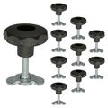 Schraubfitting mit Sterngriff f�r Airlineschienen, 0-29 mm, M8, 10er Set