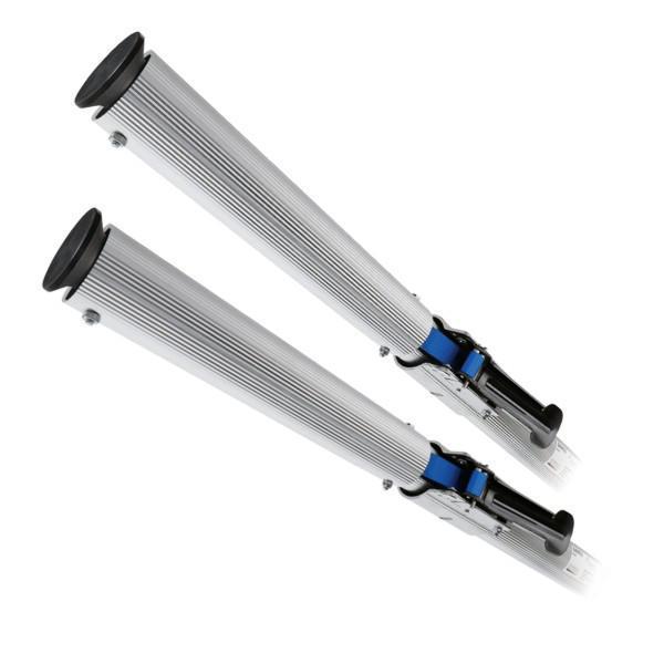 kuriershop.de - SAM 55 Profi - Klemmbalken, Alu, 2100 – 2550 mm, beidseitig Gummifuß - 2er Set