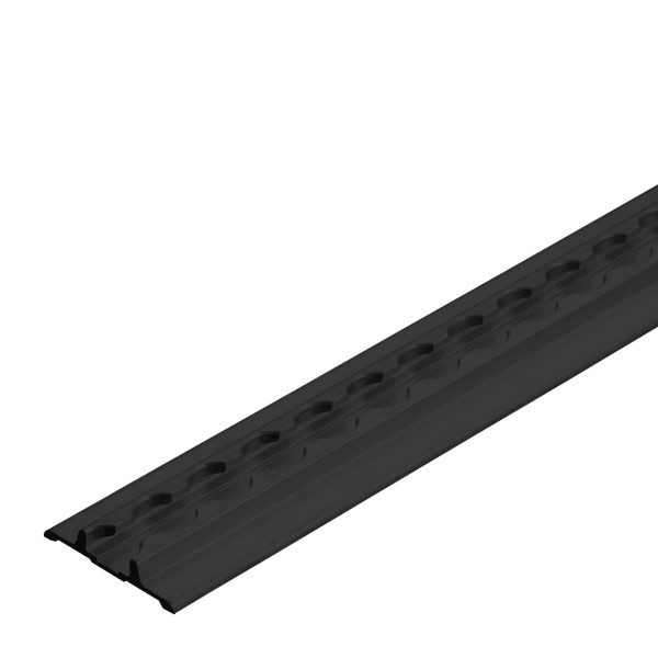 Airlineschiene, Flachprofil Premium, klebbar, schwarz eloxiert Länge 1 m