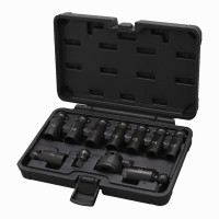 Kraft-Kugelgelenk-Steckschlüsselsatz mit Schnellwechsel-Adapter 1/2 Zoll 11-teilig Kraft-Kugelgelenk-Steckschlüsselsatz mit Schnellwechsel-Adapter 1/2 Zoll 11-teilig