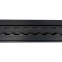 Airlineschiene, Flachprofil, schwarz eloxiert, Länge 2 m Airlineschiene, Flachprofil, schwarz eloxiert, Länge 2 m