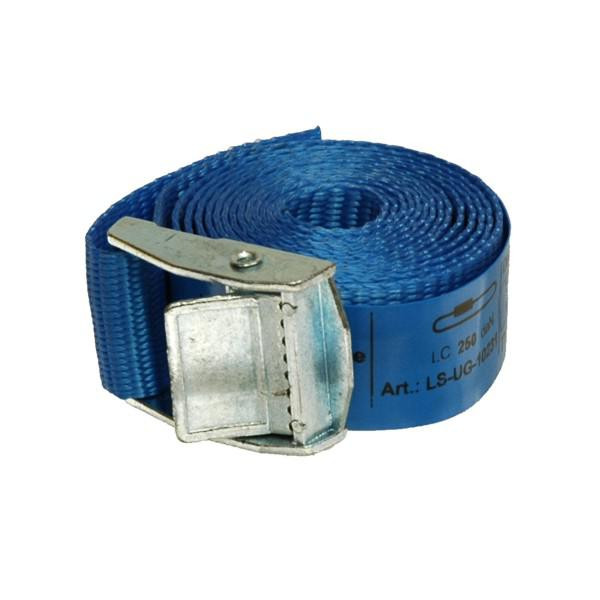 Umreifungsgurt, LC 250 daN, 1,5 m, 25 mm, Klemmschloss, 10er Set