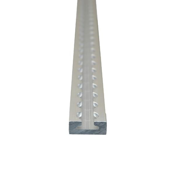 Airlineschiene, Vierkantprofil Slim 25 mm, pressblank, Länge 2 m