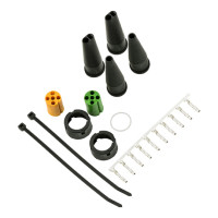 ASPÖCK Verbinderset 5-pol. Bajonett, Buchse, gelb + grün - 13-0521-074 ASPÖCK Verbinderset 5-pol. Bajonett, Buchse, gelb + grün - 13-0521-074