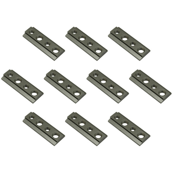 10 x Nutenstein V4A Edelstahl Marine, salzwasserfest, 2x M6 + 2x M8 f. Airlineschienen