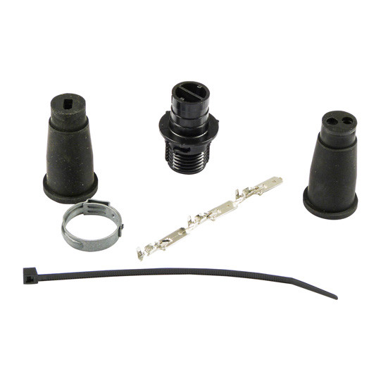 ASPÖCK Verbinderset 2-pol. ASS (Stift), schwarz - 15-0281-021