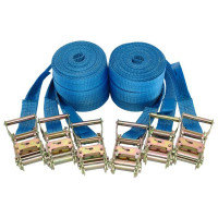 Umreifungsgurt, LC 2000 daN, 8 m, 35 mm, mit Ratsche - 6 Stück Umreifungsgurt, LC 2000 daN, 8 m, 35 mm, mit Ratsche - 6 Stück