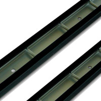 Stäbchenzurrschiene, Aluminium mit Schutzprofil, Länge 2 m, 2er Set Stäbchenzurrschiene, Aluminium mit Schutzprofil, Länge 2 m, 2er Set