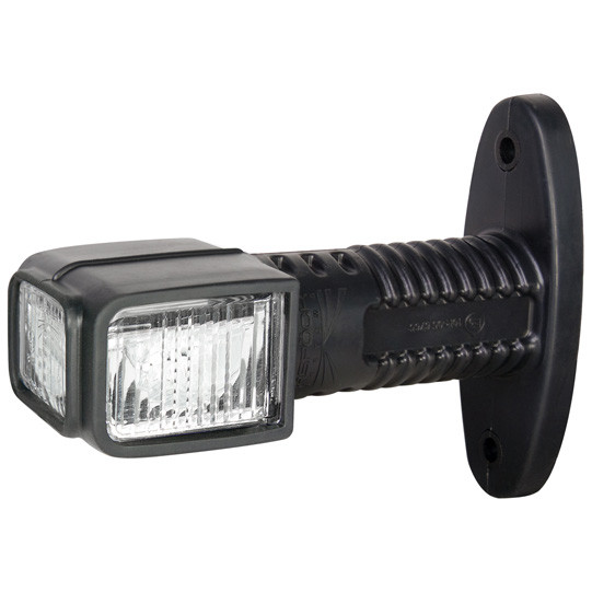 ASPÖCK Superpoint IV LED, 12/24 V, links, rt/ws/ge, 2 m, P&R, gerade - 31-3104-044