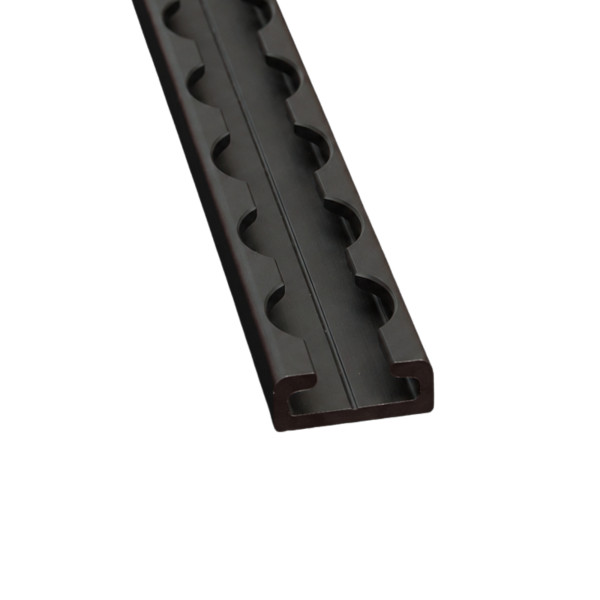 Airlineschiene, Vierkantprofil Slim 25 mm, schwarz eloxiert, Länge 1,5 m