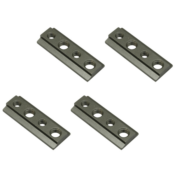 4 x Nutenstein V4A Edelstahl Marine, salzwasserfest, 2x M6 + 2x M8 f. Airlineschienen