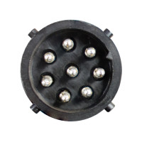 ASPÖCK Verbinderset 8-pol. Bajonett, Stift, schwarz - 13-0838-004 ASPÖCK Verbinderset 8-pol. Bajonett, Stift, schwarz - 13-0838-004