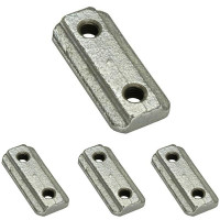 Nutenstein mit M6 Gewinde für Airlineschienen, Stahl verzinkt - 4er Set Nutenstein mit M6 Gewinde für Airlineschienen, Stahl verzinkt - 4er Set
