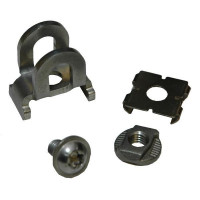 Schlossfitting Kombiset - Schlossplatte + TORX Schraube + Zurrschienenmutter + Clip Schlossfitting Kombiset - Schlossplatte + TORX Schraube + Zurrschienenmutter + Clip