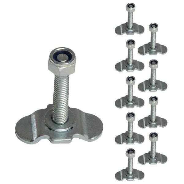 Sterngriff M8 Ø 50 mm für Schraubfitting in Airlineschiene - 10er Set