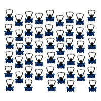 Endbeschlag für Airlineschienen, Halterung blau, LC 500 daN, 50er Set Endbeschlag für Airlineschienen, Halterung blau, LC 500 daN, 50er Set