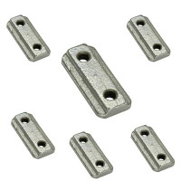 Nutenstein mit M6 Gewinde für Airlineschienen, Stahl verzinkt - 6er Set Nutenstein mit M6 Gewinde für Airlineschienen, Stahl verzinkt - 6er Set