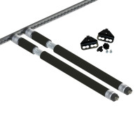 Airline-Beam - Sperrbalken für Airlineschienen 1900 - 2460 mm 2er Set inkl. Parkhalterung Airline-Beam - Sperrbalken für Airlineschienen 1900 - 2460 mm 2er Set inkl. Parkhalterung