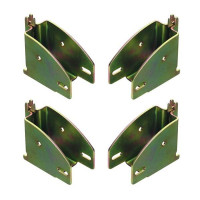 Balkenschuh / Rahmenschuh - 4er Set, für Kombi-Ankerschiene, Stahl verzinkt, gelb passiviert Balkenschuh / Rahmenschuh - 4er Set, für Kombi-Ankerschiene, Stahl verzinkt, gelb passiviert